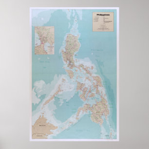 Map of The Philippines (1990) Poster