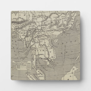 Map of the Proposed Route to China from Burma Plaque