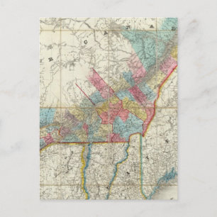 Map Of The Provinces Of Canada Postcard