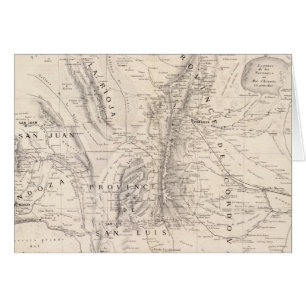 Map of the provinces of Cordova and San Luis