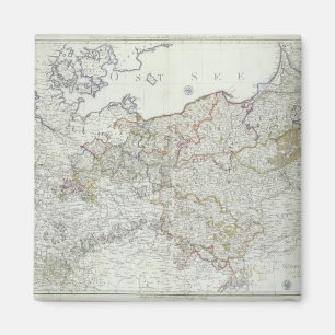 Map of the Prussian States in 1799 Magnet