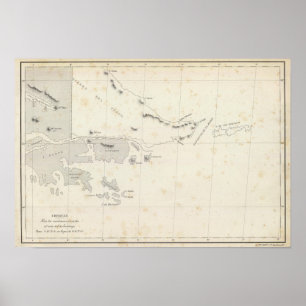 Map of the Republic of Chile 15 Poster