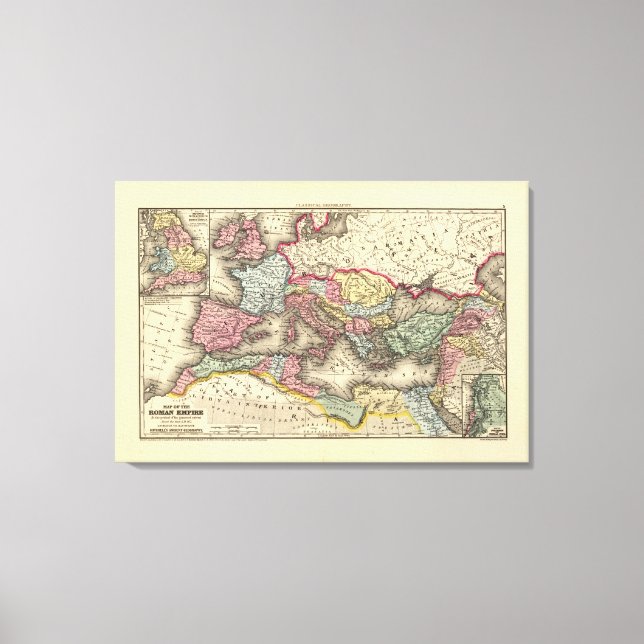 Map of the Roman Empire Canvas Print (Front)