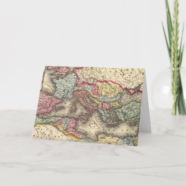 Map of the Roman Empire Holiday Card (Front)