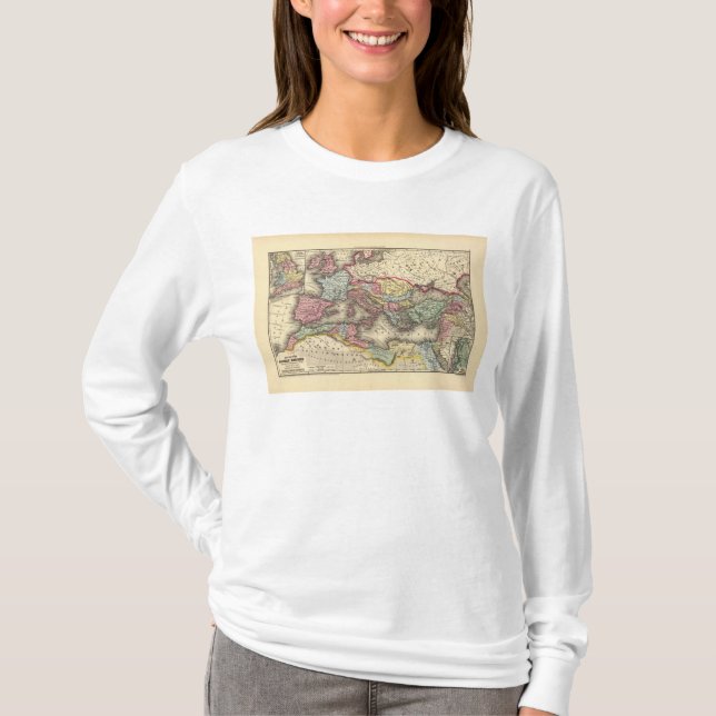 Map of the Roman Empire T-Shirt (Front)