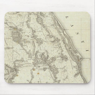 Map Of The Seat Of War In Florida Mouse Mat