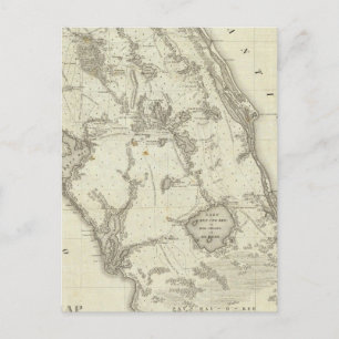 Map Of The Seat Of War In Florida Postcard