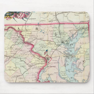 Map Of The Seat Of War Mouse Mat