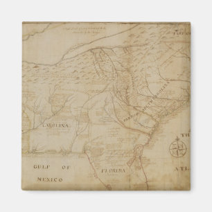 Map of the Southeastern part of North America, 172 Magnet