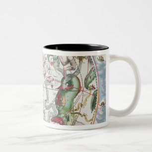 Map of the Southern Hemisphere 2 Two-Tone Coffee Mug