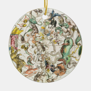Map of the Southern Hemisphere, from 'The Celestia Ceramic Tree Decoration