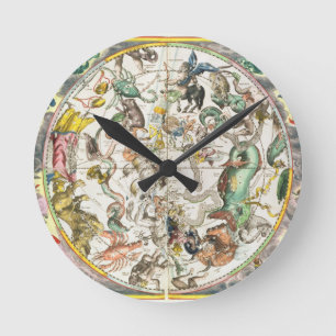Map of the Southern Hemisphere, from 'The Celestia Round Clock