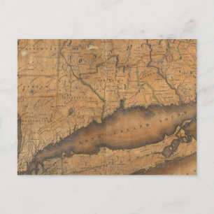 Map of the Southern part of the State of New York Postcard