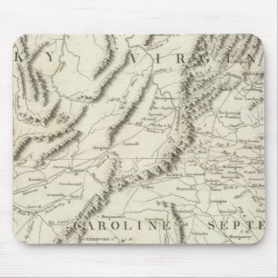 Map of the southern provinces of the United States Mouse Mat