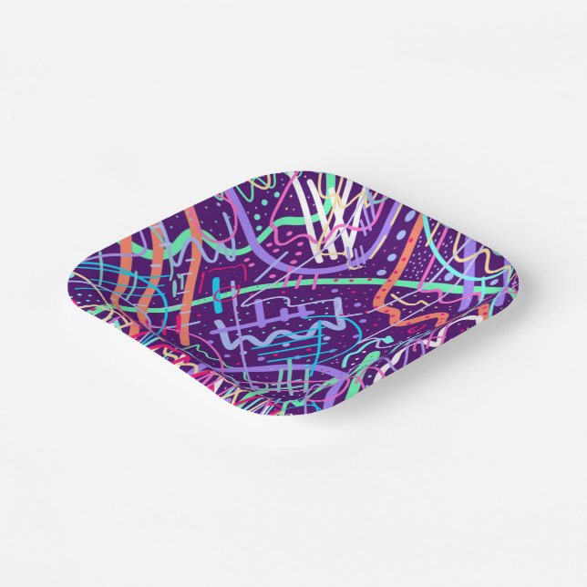 Map of the Stars Paper Plate (Angled)