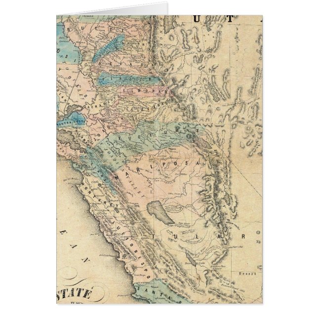 Map of the State of California (Front)