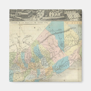 Map Of The State Of California Magnet