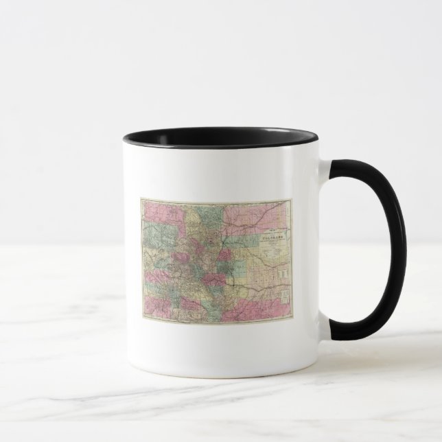 Map of the State of Colorado Mug (Right)