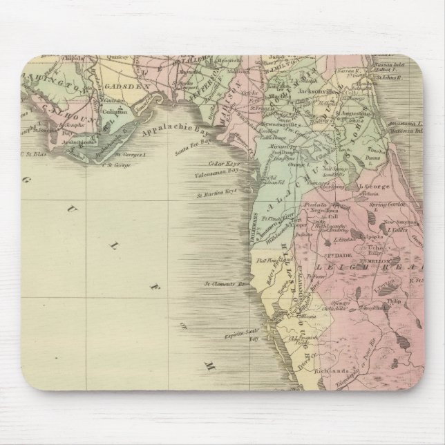 Map of the State of Florida Mouse Mat (Front)