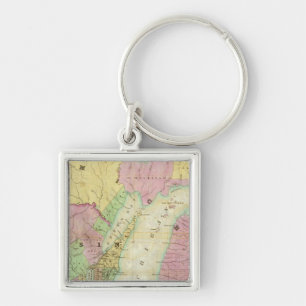Map of the State of Michigan Key Ring