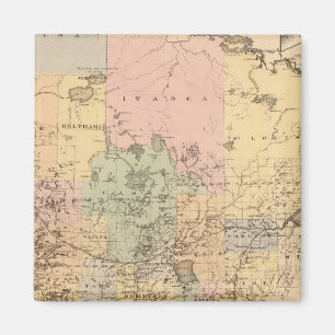 Map of the State of Minnesota, 1874 Magnet