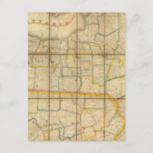 Map of the State of New York Postcard