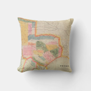 Map of the state of Texas 1835 Cushion