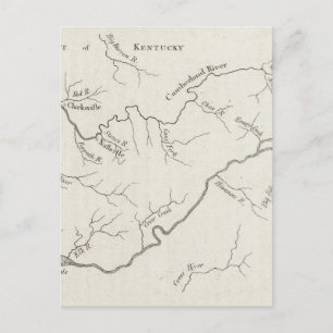 Map of the Tennessee Government Postcard