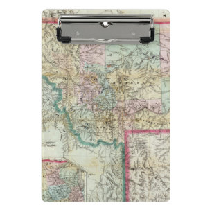 Map Of The Territory Of Montana Mini Clipboard