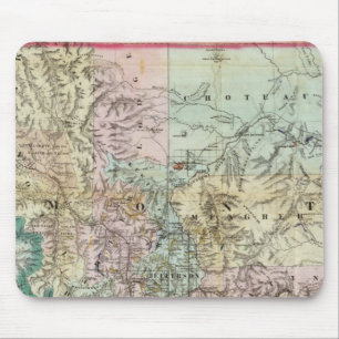 Map Of The Territory Of Montana Mouse Mat