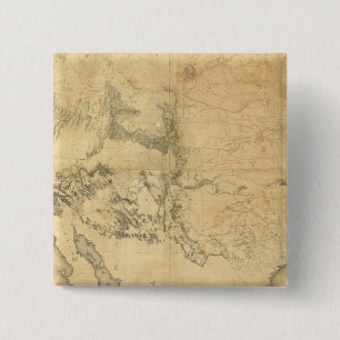 Map of The Territory of The United States 15 Cm Square Badge