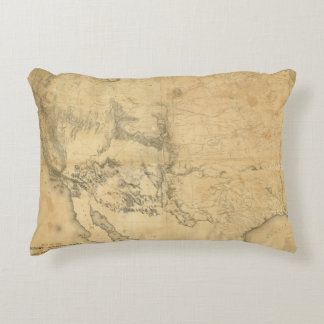 Map of The Territory of The United States Decorative Cushion