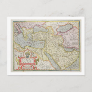 Map of the Turkish Empire, from the Mercator 'Atla Postcard