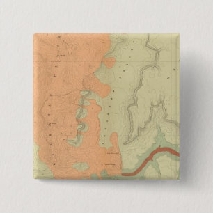 Map Of The Uinkaret Plateau South Half 15 Cm Square Badge