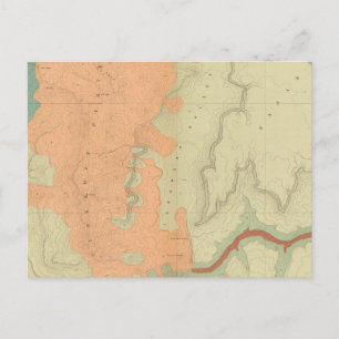 Map Of The Uinkaret Plateau South Half Postcard