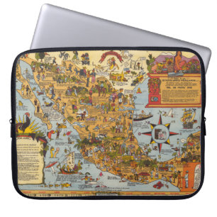 Map of The United Mexican States Laptop Sleeve