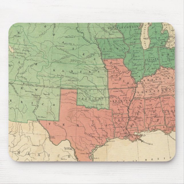Map of The United States 2 Mouse Mat (Front)