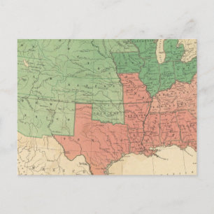 Map of The United States 2 Postcard