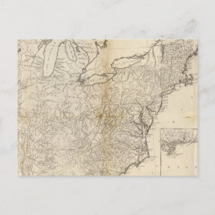 Map of the United States 2 Postcard