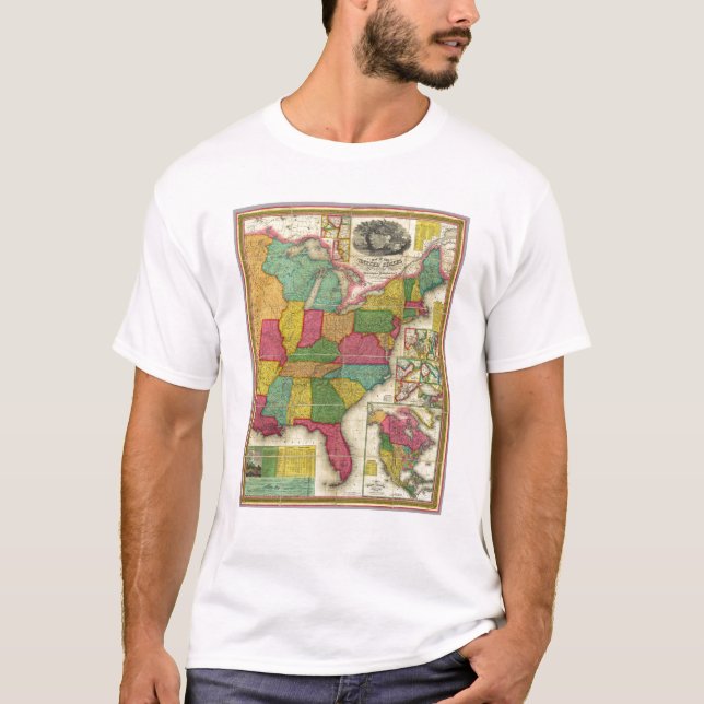 Map of the United States 2 T-Shirt (Front)
