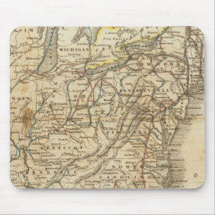 Map Of The United States 3 Mouse Mat