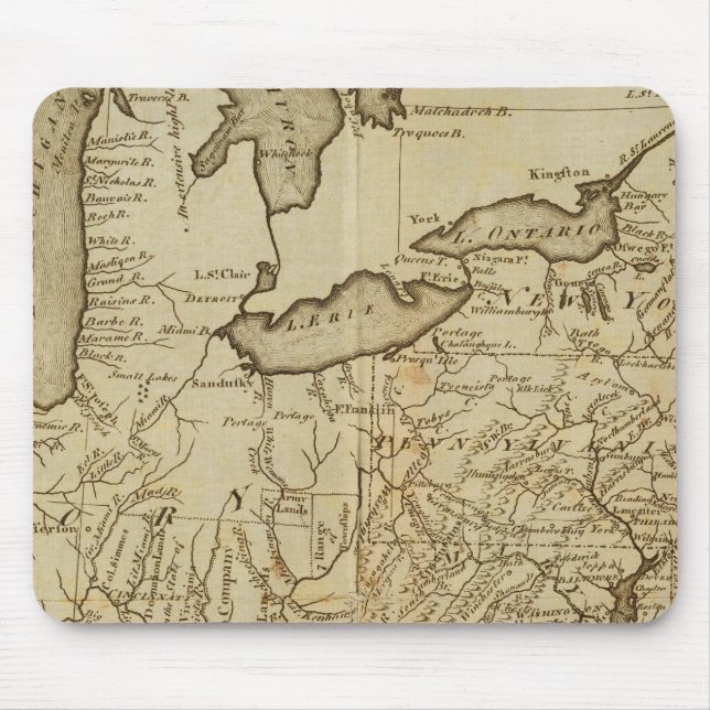 Map of the United States 3 Mouse Mat (Front)