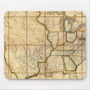 Map of the United States 3 Mouse Mat