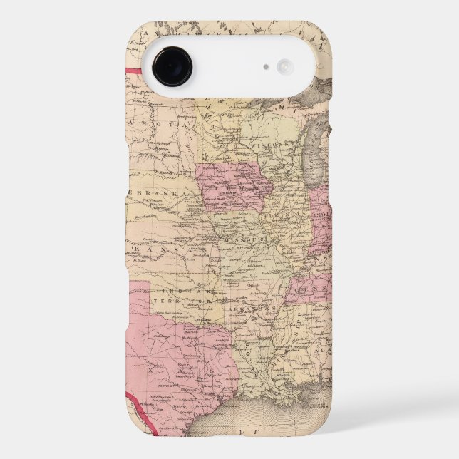 Map of the United States 5 Case-Mate iPhone Case (Back)