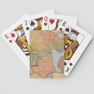 Map of the United States and Canada Playing Cards