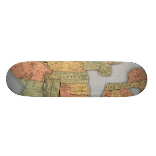 Map of the United States and Canada Skateboard