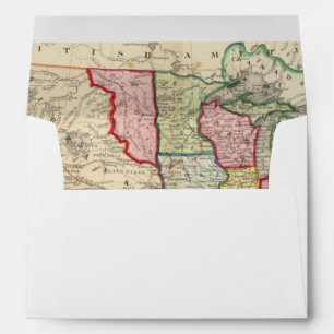 Map Of The United States, And Territories Envelopes