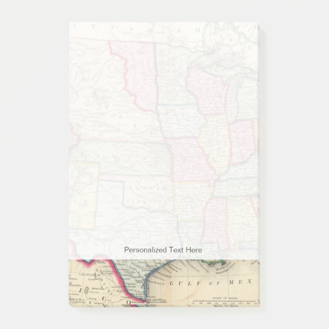 Map Of The United States, And Territories Post-it Notes (Front)