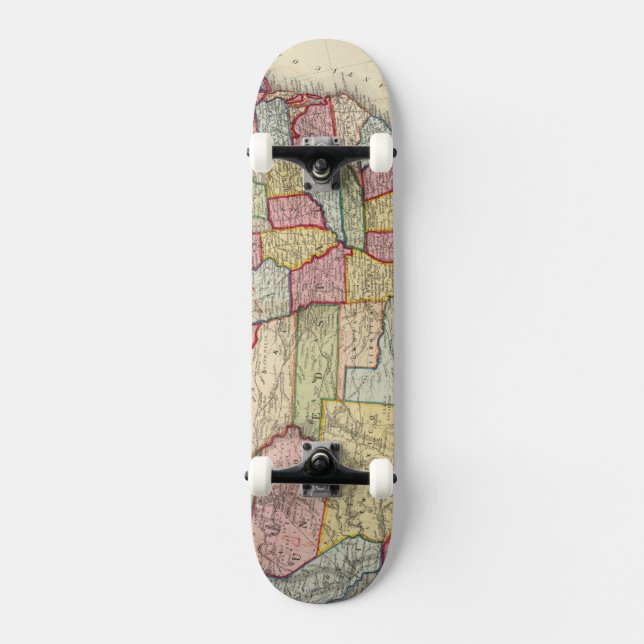 Map Of The United States, And Territories Skateboard (Front)