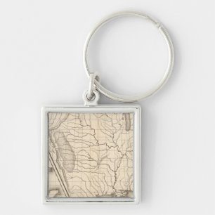 Map of the United States and Texas Key Ring